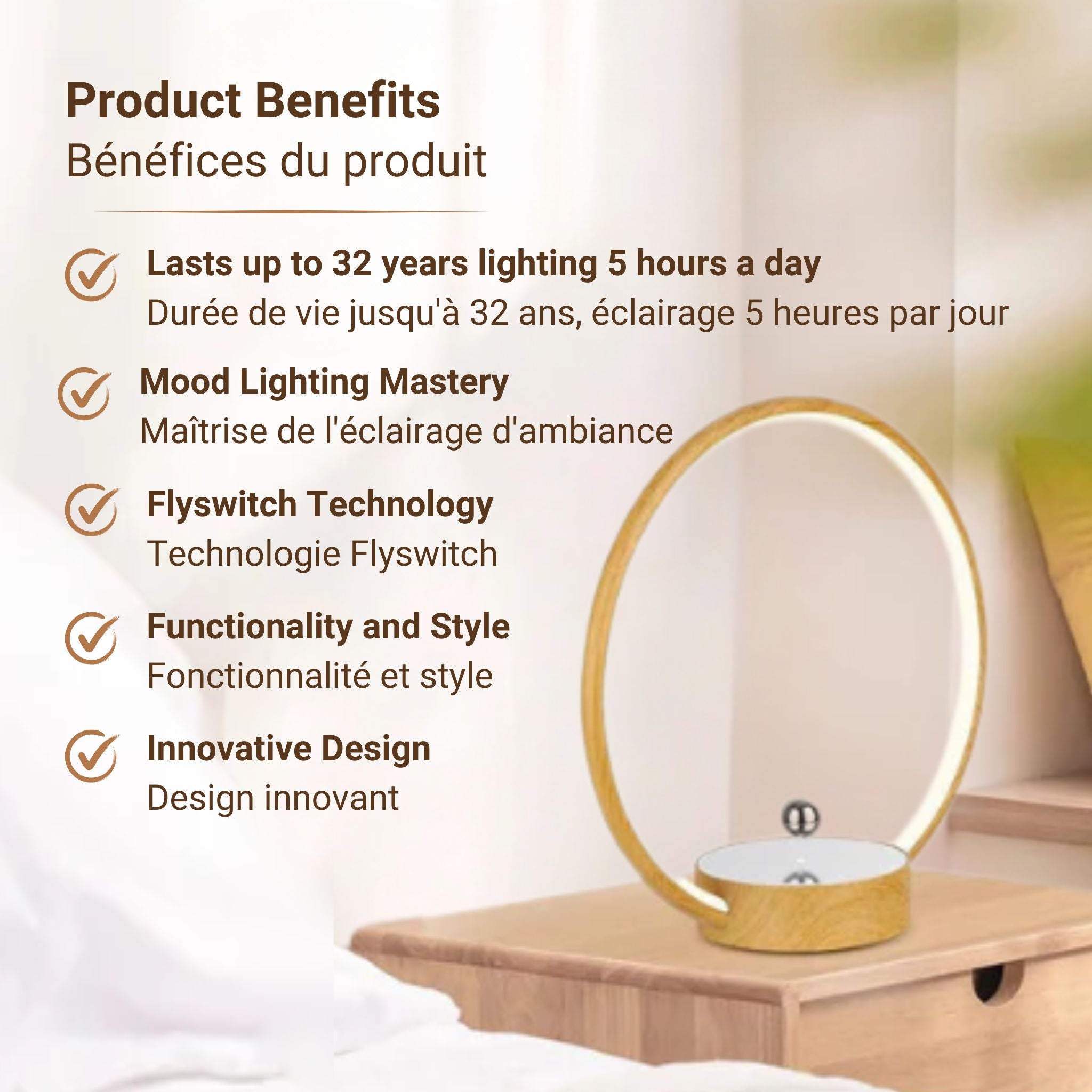 Circlo magnetic lamp in contemporary home office