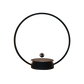 Modern levitating lamp with glowing LED ring