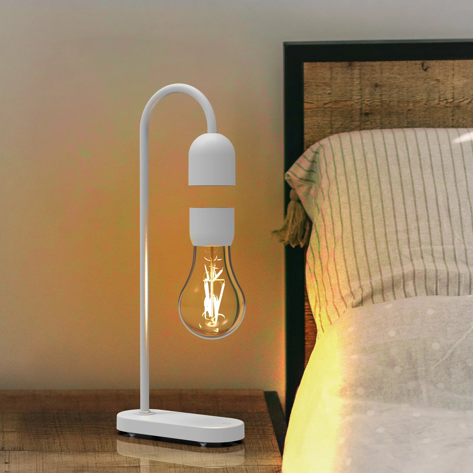Floating LED lamp for home or office decor