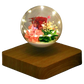 Levitating rose bulb lamp with soft LED lights